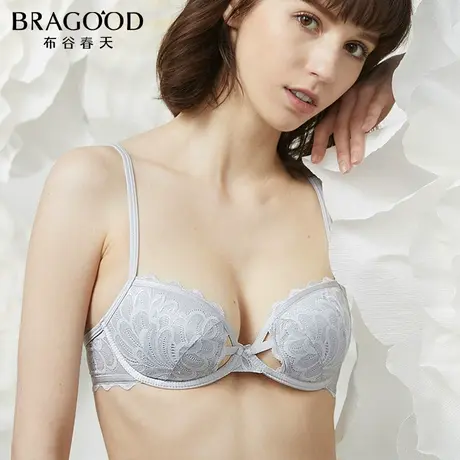 BRAGOOD薄款性感心机镂空透气纯棉杯里65小胸文胸布谷内衣图片