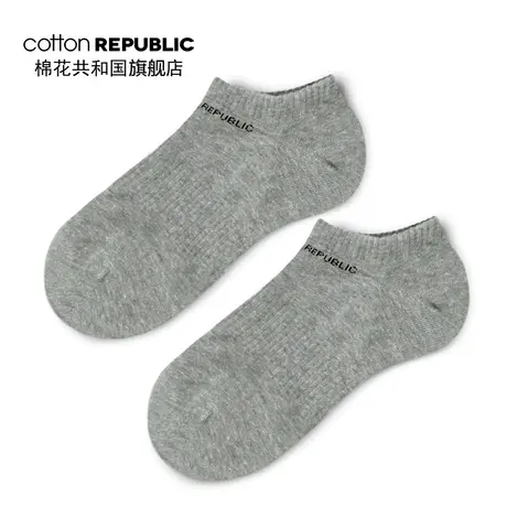 Cotton Republic/棉花共和国男士浅口船袜情侣性感简约休闲棉短袜图片