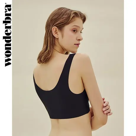 WONDERBRA文胸一片式无痕内衣无钢圈运动背心式胸罩图片