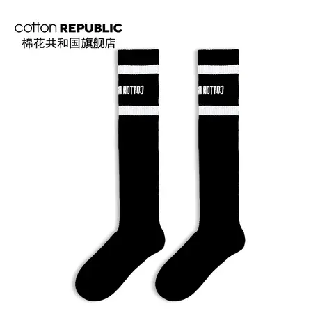 Cotton Republic/棉花共和国女士高筒袜棉质运动休闲少女及膝长袜图片