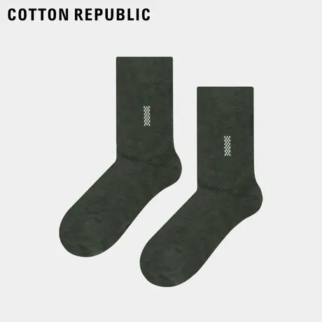 Cotton Republic/棉花共和国基本款男士中筒袜图片