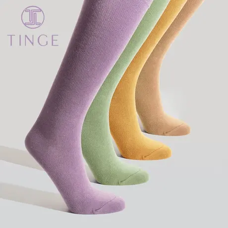 2双TINGE精梳棉压力女士堆堆中筒袜夏季春秋抗菌袜子学生JK日系风图片