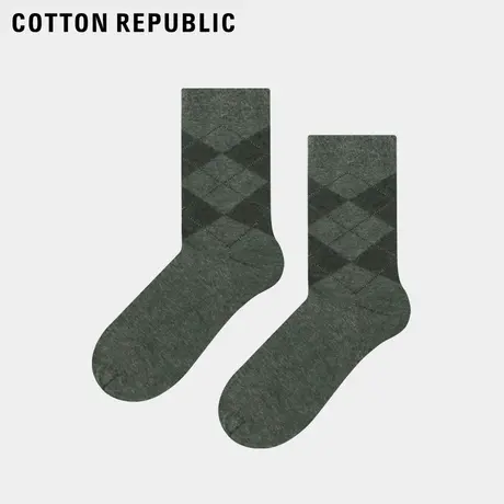 Cotton Republic/棉花共和国男士简约中筒袜图片